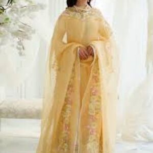 Elegant Yellow Formal Dress